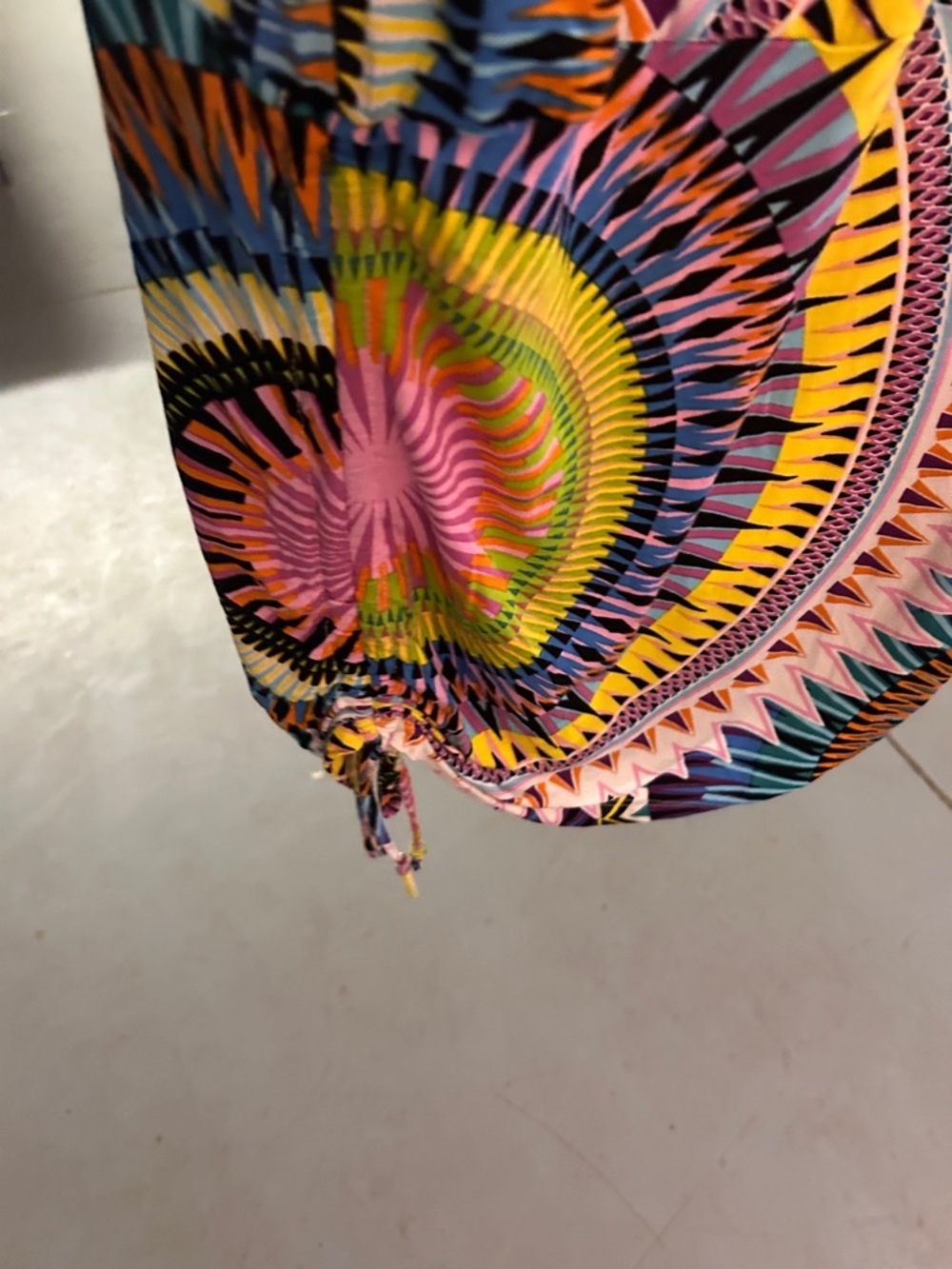Lascana Vibrant Geometric Sunburst Shift Dress - Multicolor - Picture 5 of 6